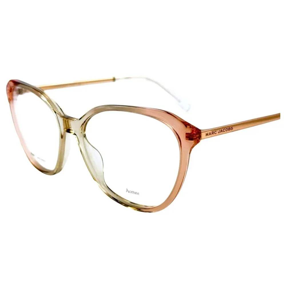 Marc Jacobs Marc 485 N Womens Plastic Eyeglass Frame 733 Peach 53-16